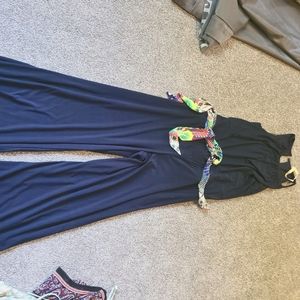 Navy halter top jumper